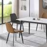Silla Comedor Tapizada Lis Cuir Gris